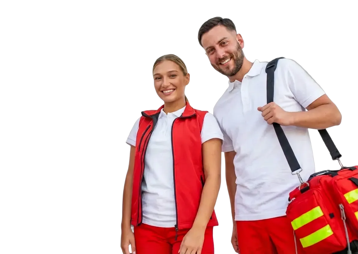 Operatori sanitari che sorridono